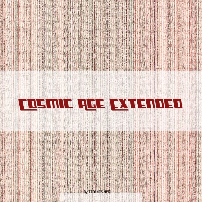 Cosmic Age Extended example