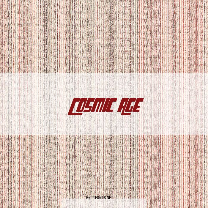 Cosmic Age example