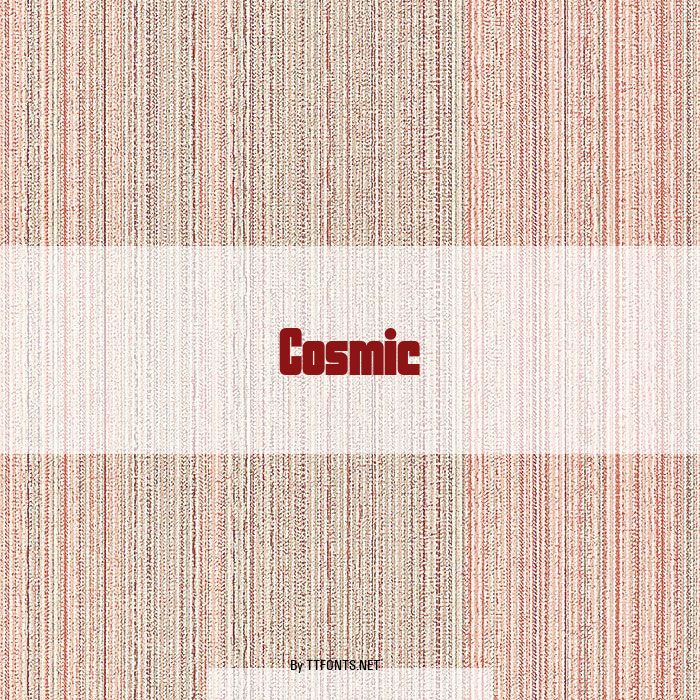Cosmic example