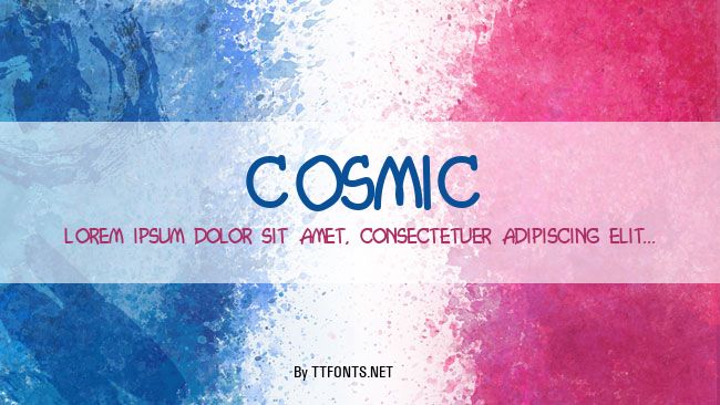 Cosmic example