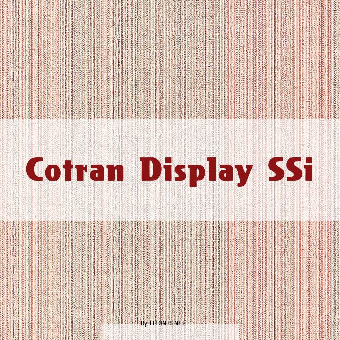 Cotran Display SSi example