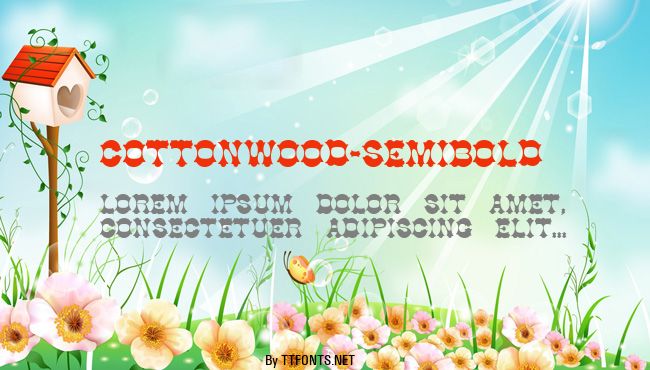 Cottonwood-SemiBold example