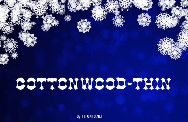Cottonwood-Thin example