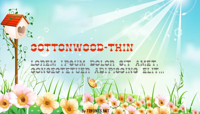 Cottonwood-Thin example