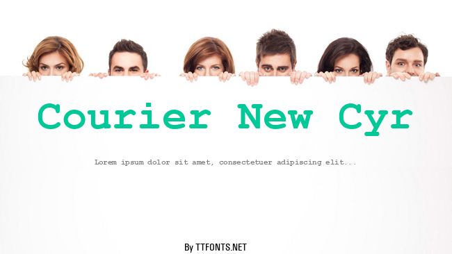Courier New Cyr example