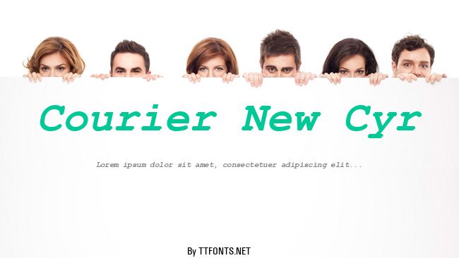 Courier New Cyr example