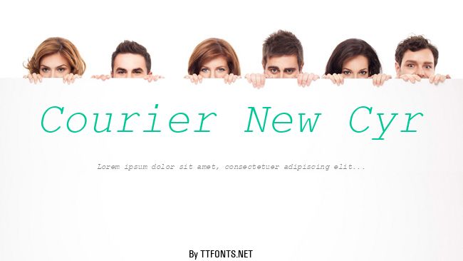 Courier New Cyr example