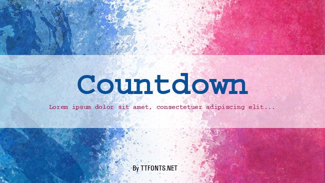 Countdown example