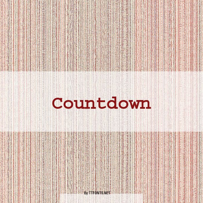 Countdown example