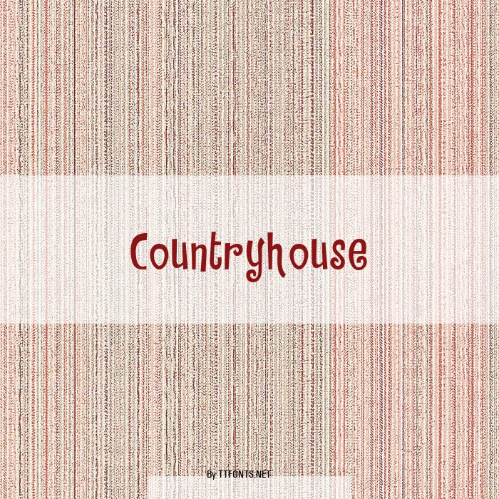 Countryhouse example