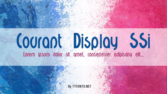 Courant Display SSi example
