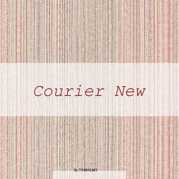 Courier New example