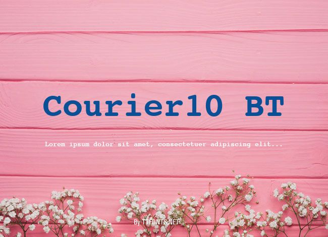 Courier10 BT example