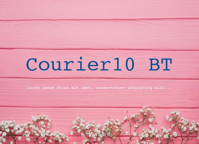 Courier10 BT example