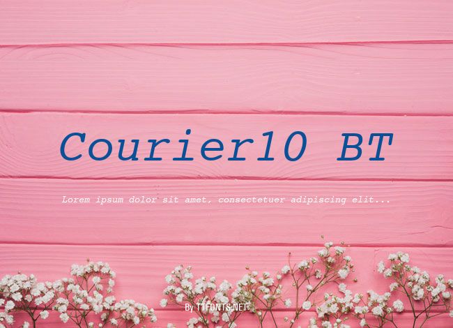 Courier10 BT example