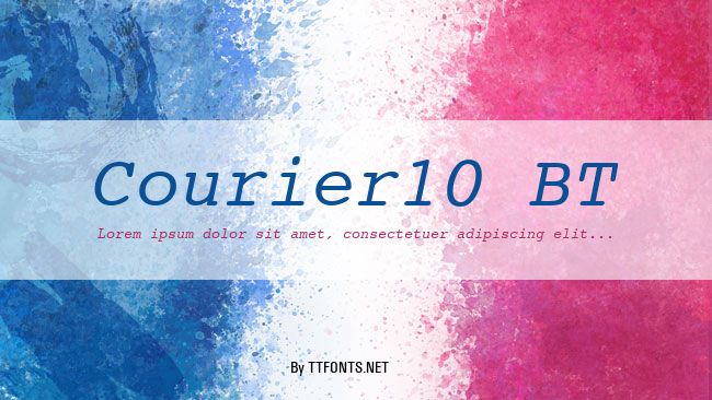 Courier10 BT example