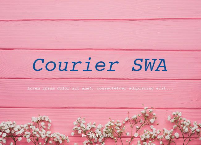 Courier SWA example