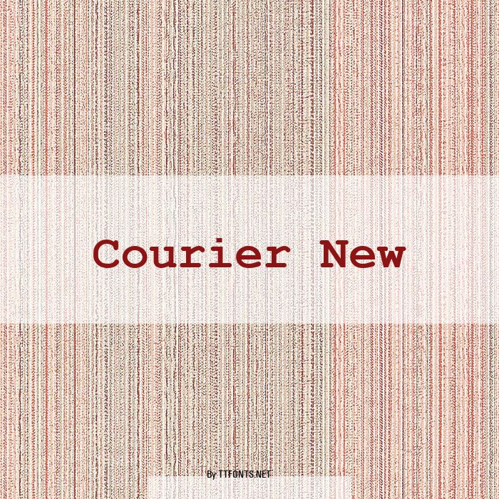 Courier New example