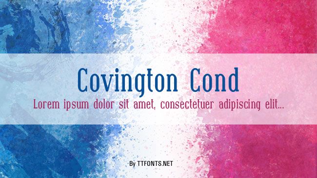 Covington Cond example