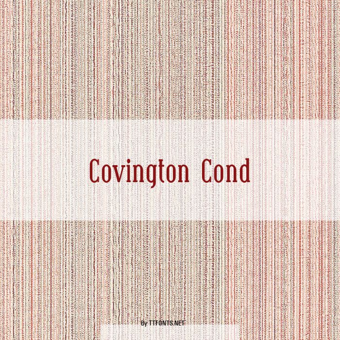 Covington Cond example