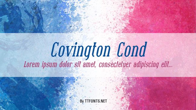 Covington Cond example