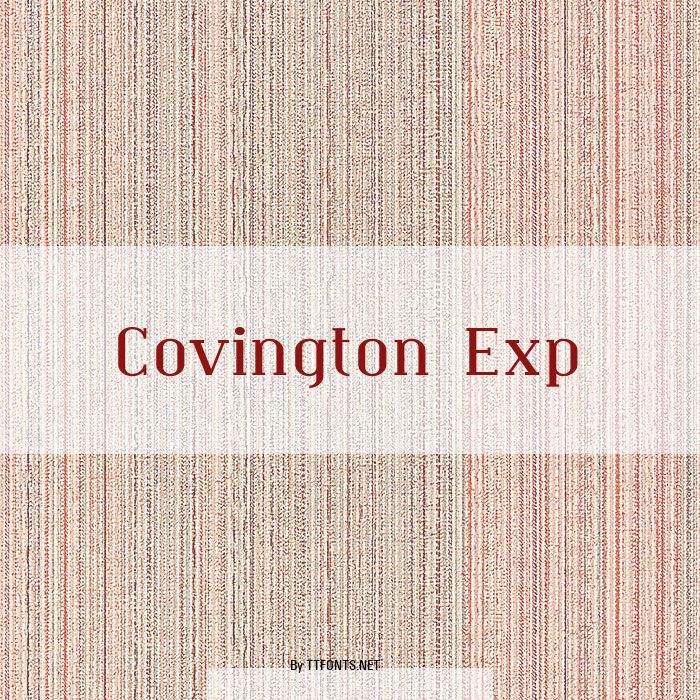 Covington Exp example