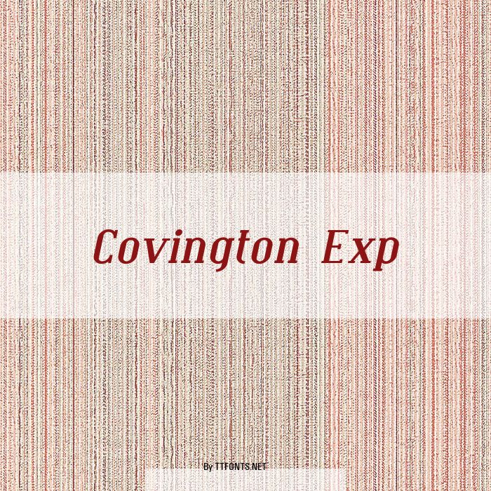 Covington Exp example