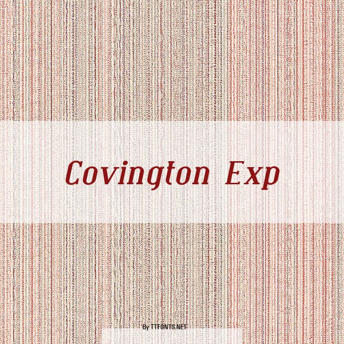 Covington Exp example