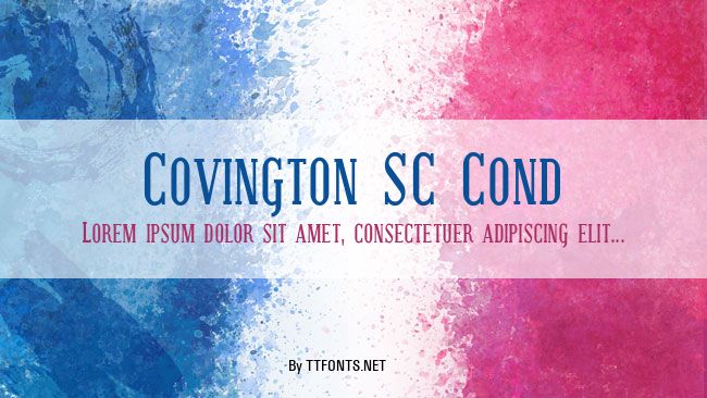 Covington SC Cond example