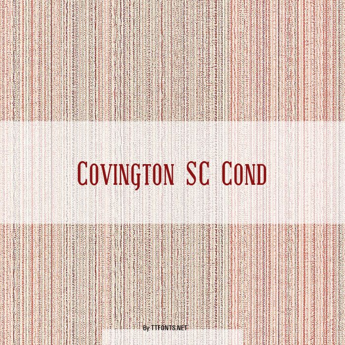 Covington SC Cond example