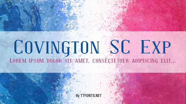 Covington SC Exp example