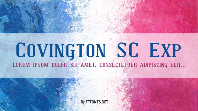 Covington SC Exp example
