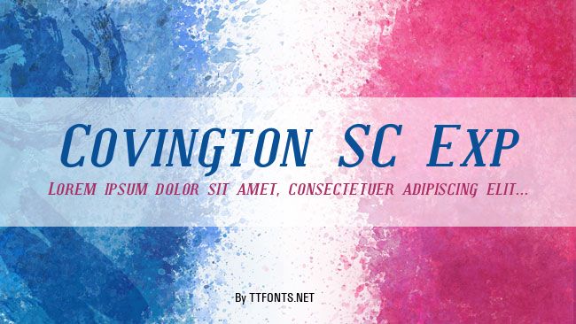 Covington SC Exp example