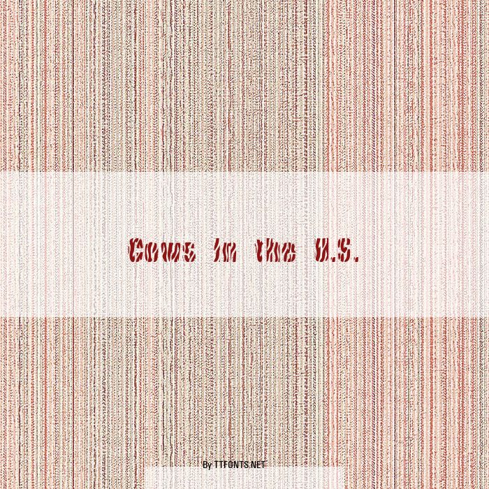 Cows In the U.S. example