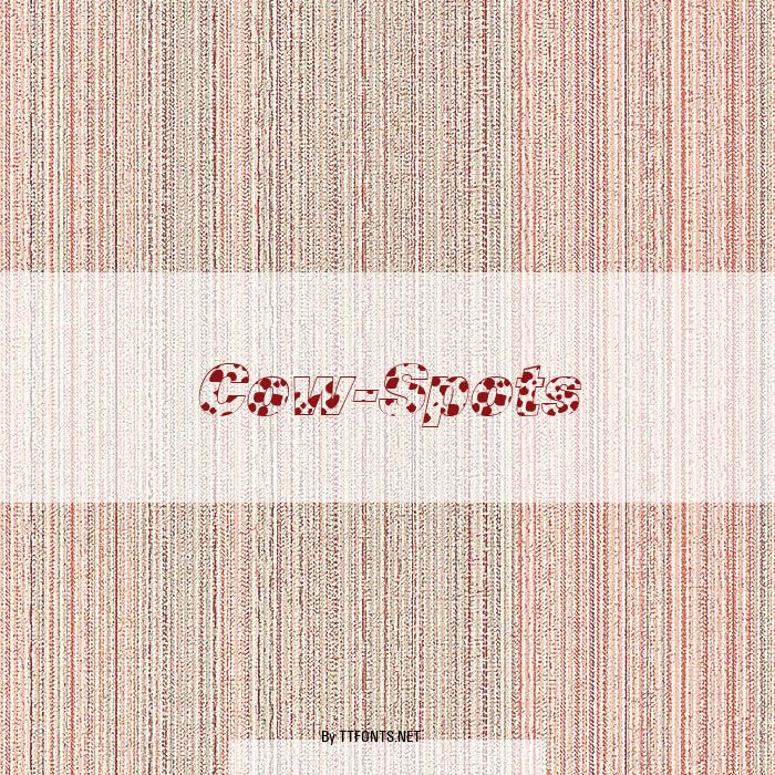 Cow-Spots example