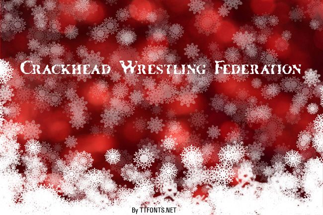 Crackhead Wrestling Federation example