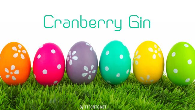 Cranberry Gin example
