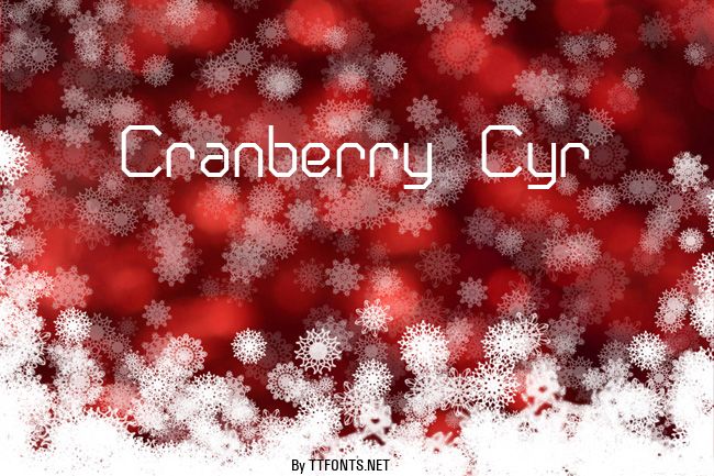 Cranberry Cyr example