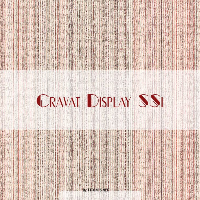 Cravat Display SSi example