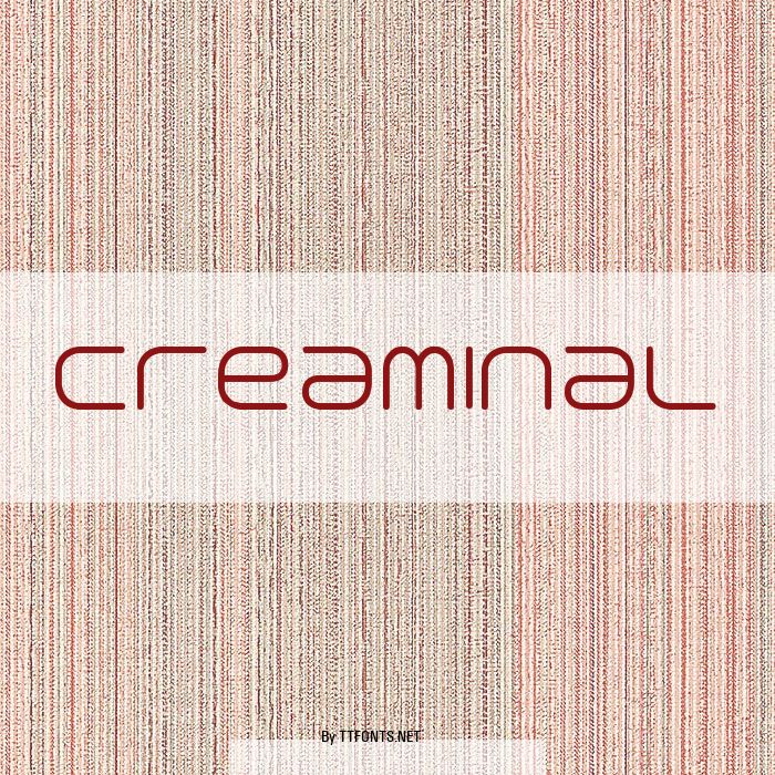 Creaminal example