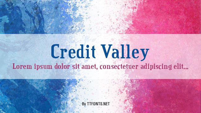 Credit Valley example