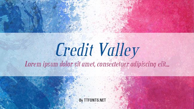 Credit Valley example