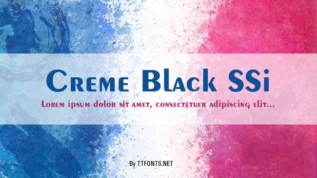 Creme Black SSi example