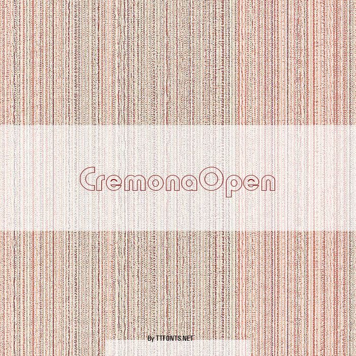 CremonaOpen example