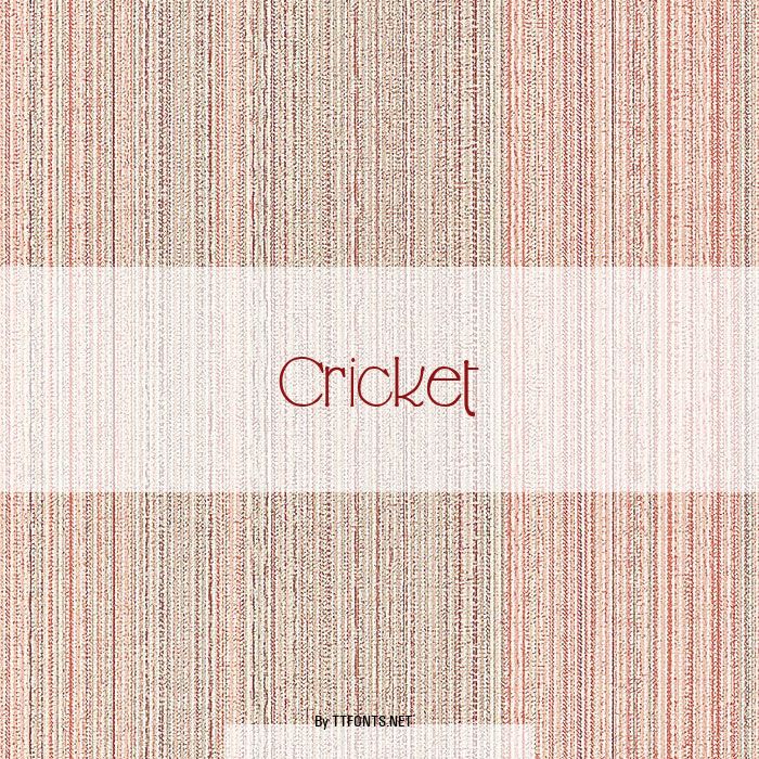 Cricket example