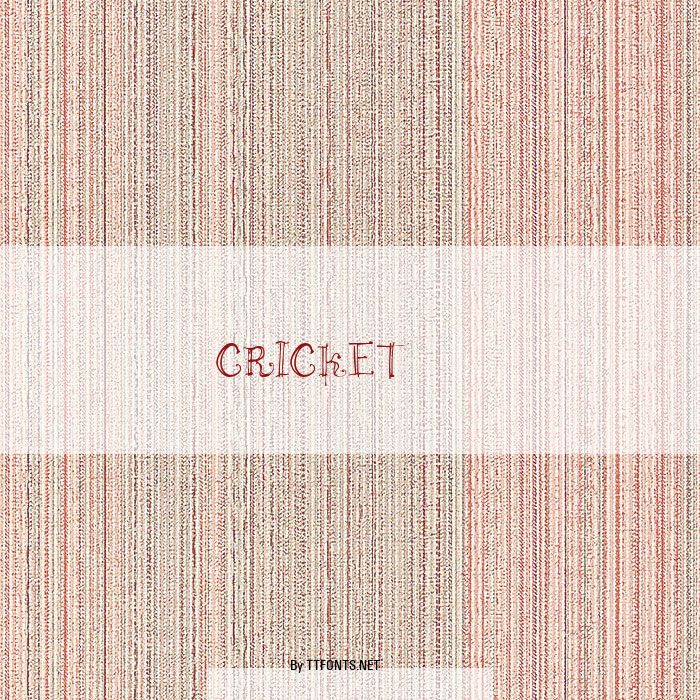 CRICKET_ example