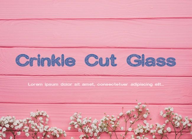 Crinkle Cut Glass example