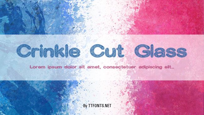 Crinkle Cut Glass example