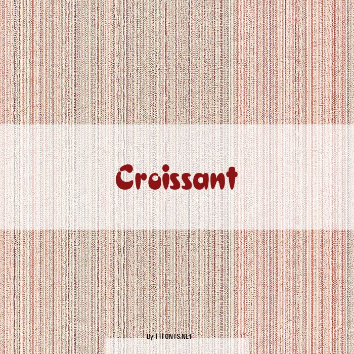 Croissant example