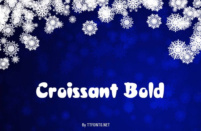 Croissant Bold example